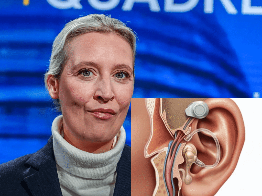 Alice Weidel Ohrprothese